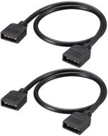 🔌 uxcell argb splitter cable: female to female 3 pin extension for 5050 3528 led light strips - 30cm length (2pcs) logo
