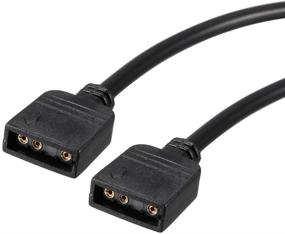 img 2 attached to 🔌 uxcell ARGB Splitter Cable: Female to Female 3 Pin Extension for 5050 3528 LED Light Strips - 30cm Length (2Pcs)