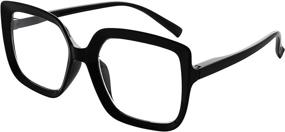 img 4 attached to Eyekepper Large Frame Reading Glasses for Women: Stylish Oversize Eyeglasses Readers