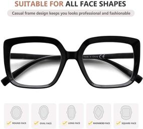 img 2 attached to Eyekepper Large Frame Reading Glasses for Women: Stylish Oversize Eyeglasses Readers