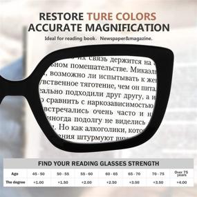 img 1 attached to Eyekepper Large Frame Reading Glasses for Women: Stylish Oversize Eyeglasses Readers