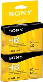 img 1 attached to 📼 Sony 2-Pack Hi8 Tapes, P6120HMPR/2C with 120-Minute Duration and Hangtab