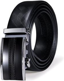 img 4 attached to Exquisite Men's Accessories: Ratchet Automatic Adjustable Belts for Business