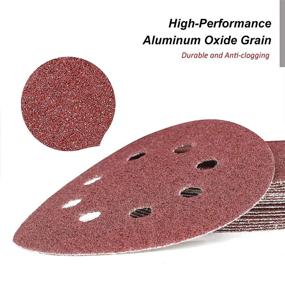 img 3 attached to 🪚 FASTPRO 200-Piece Sanding Discs Set, 5-Inch 8-Hole Hook and Loop Sandpaper, 13-Grade Orbital Sandpaper Kit, Includes Assorted Grits (40 60 80 100 120 150 180 240 320 400 600 800 1000)