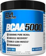 🔵 порошок evlution nutrition bcaa5000: 5 г bcaas для повышения производительности, восстановления и наращивания мышц - подходит для кето диеты, без сахара - 30 порций (blue raz) логотип