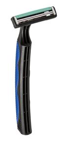 img 2 attached to BIC Sensitive 2 Men's Disposable Razor, Comfortable Two Blade Shaver, Soothing Shave, Blue Razors, 20 Count