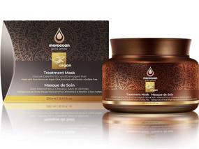 img 3 attached to ⚱️ Moroccan Gold Series Treatment Mask: Ultimate Hydration for Dry, Damaged, Color Treated, and Curly Hair – Enriched with Keratin and Argan Oil – Sulfate Free, Natural Hair Repair Treatment, 8.45oz