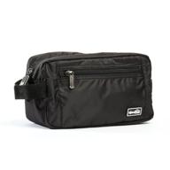 water-resistant toiletry bag: 💧 genius pack essential travel dopp kit logo