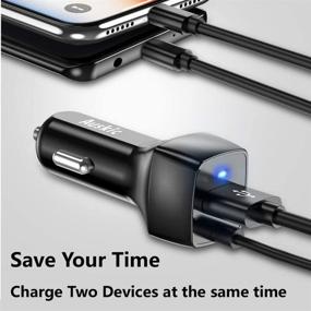 img 2 attached to 🔌 Google Pixel and Samsung Galaxy USB C Car Charger with Auskic 3.3ft Cable - Compatible with Multiple Models