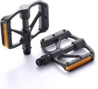 🚴 experience efficient and comfortable cycling with wile road bike platform pedals: flat aluminium alloy bicycle pedals logo