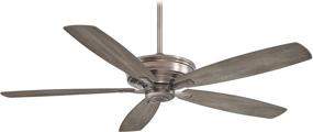 img 1 attached to 💨 Minka-Aire F696-BNK Kafé-XL 60 Inch Ceiling Fan: Stylish Brushed Nickel Finish for Optimal Comfort