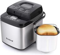 🍞 briskind 19-in-1 compact bread maker machine - small 1.5lb and 1lb bread maker with 50 recipes, gluten-free option, bread dough, jam, yogurt functions, auto keep warm, delay start, 3 crust color settings логотип