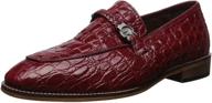 stacy adams bellucci loafer cognac logo