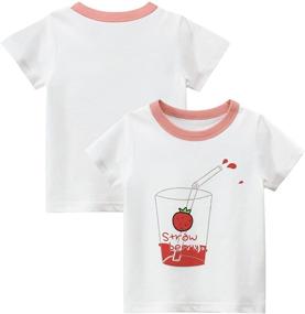 img 1 attached to 👧 Kumary Toddler Little Girls' Clothing: 3 Pack Sleeve Tops, Tees & Blouses