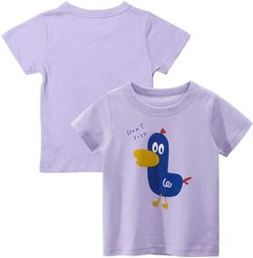 img 2 attached to 👧 Kumary Toddler Little Girls' Clothing: 3 Pack Sleeve Tops, Tees & Blouses