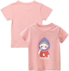 img 3 attached to 👧 Kumary Toddler Little Girls' Clothing: 3 Pack Sleeve Tops, Tees & Blouses