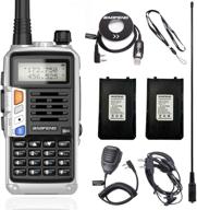 baofeng uv-s9 plus (обновление uv-5r) 8 вт мощное портативное двухдиапазонное три-мощное радио 8/4/1 вт v/uhf с одним дополнительным аккумулятором 2200 мач. логотип