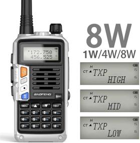 img 3 attached to BaoFeng UV-S9 Plus (обновление UV-5R) 8 Вт мощное портативное двухдиапазонное три-мощное радио 8/4/1 Вт V/UHF с одним дополнительным аккумулятором 2200 мАч.