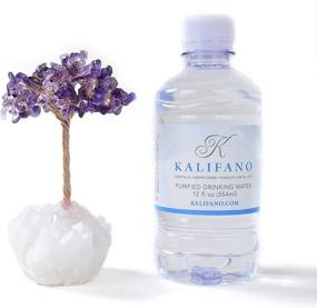 img 2 attached to 🌳 High Gemstone Count KALIFANO Natural Amethyst Chakra Crystal Tree with Quartz Cluster Base - Bonsai Feng Shui Money Tree for Positive Energy, Luck, and Wealth