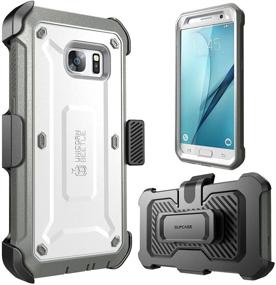 img 3 attached to Rugged SUPCASE Unicorn Beetle Pro Series Case for Galaxy S7 with Built-In Screen Protector - Full Body Protection for Samsung Galaxy S7 (2016 Release) - White/Gray