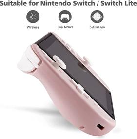 img 2 attached to 🎮 Милые розовые контроллеры FUNLAB для Switch: Замена JoyCon с рукояткой, вибрацией и функцией движения для Nintendo Switch