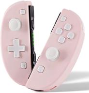 🎮 cute pink funlab switch controllers: replacement joycon with grip, vibration & motion function for nintendo switch logo