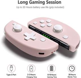 img 3 attached to 🎮 Cute Pink FUNLAB Switch Controllers: Replacement JoyCon with Grip, Vibration & Motion Function for Nintendo Switch