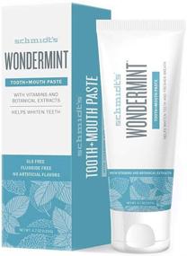 img 1 attached to 🦷 Schmidt's Wondermint Toothpaste, 4.70 oz, Pack of 3: Freshen Your Breath and Protect Your Teeth