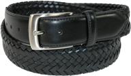 🕴️ danbury men's leather braided black: timeless elegance and unparalleled quality logo