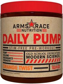 img 1 attached to Arms Race Nutrition Orange Twist - Stimulant-Free Pre-Workout Supplement for Daily Pump