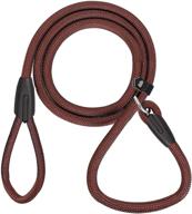 🐶 durable and waterproof slip lead dog leash for small medium large dogs - brown logo