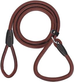 img 4 attached to 🐶 Durable and Waterproof Slip Lead Dog Leash for Small Medium Large Dogs - Brown