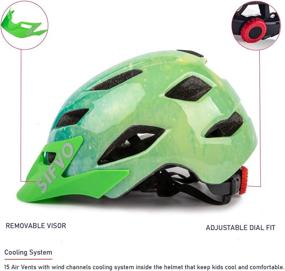 img 3 attached to 🚴 Protective SIFVO Kids Bike Helmet for Boys and Girls (Age 5-14 | 50-57cm) - Roller Skate, Bicycle & Sports Helmets