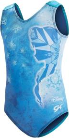 img 2 attached to 👗 GK Girl's Disney's Frozen Elsa Gymnastics Leotard: Sparkling Style for Young Gymnasts