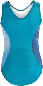 img 1 attached to 👗 GK Girl's Disney's Frozen Elsa Gymnastics Leotard: Sparkling Style for Young Gymnasts