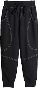 img 1 attached to BASELE Fashion Sweatpants Athletic Drawstring Boys' Clothing