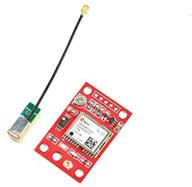 gy-neo 6mv2 gps module with antenna for arduino - comimark neo-6m board logo