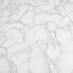 img 1 attached to 🎨 Art3d 17.7"x78.7" Gray Marble Contact Paper Countertops - Self Adhesive Shelf Drawer Liner - Decorative Waterproof Wallpaper - Peel and Stick, Easily Removable (17.71" x 78.74", Matt)