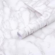 🎨 art3d 17.7"x78.7" gray marble contact paper countertops - self adhesive shelf drawer liner - decorative waterproof wallpaper - peel and stick, easily removable (17.71" x 78.74", matt) логотип