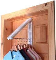 🧺 instahanger closet organizer - the original folding drying rack, wall mount with over door bracket (1 3/8" thick doors only) logo