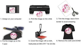 img 1 attached to 👕 Inkjet Transfer Printable T-Shirt Printer