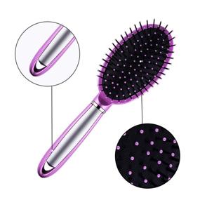 img 2 attached to 🌟 Sleek SIQUK 7-Piece Hair Brush and Comb Set: Round Brush, Paddle Brush, Detangle Hair Brush and Combs - Ideal for Wet and Dry Hair Styling - Perfect for Women and Men