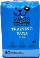 wags & wiggles leak-proof puppy pee pads - absorbent dog training pads - strong and durable puppy pads - dog and puppy supplies - dog pee pads logo