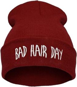 img 1 attached to 🎩 Funky Bad Hair Day Hip Pop Beanie: Joyci Winter Unisex Hat for Women and Men Ski Enthusiasts