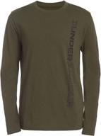 👕 мальчики under armour наружная длинный рукав футболка: высший комфорт и производительность логотип