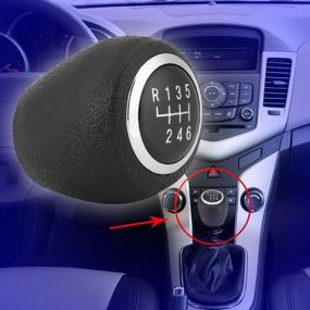 img 2 attached to 🚗 Acouto 6 Speed Car Gear Shift Knob Head Manual Shifter Knob Head for Chevrolet Cruze 2008-2011: Enhance Your Driving Experience with Smooth Gear Shifting!