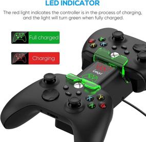 img 3 attached to 🎮 FYOUNG Xbox Series X/S Dual Controller Charger Station with 2 x 1400mAh Rechargeable Battery Pack and LED Indicator - Replacement Charging Dock for Xbox Series X/S