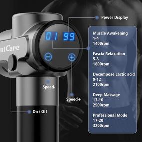 img 2 attached to 🔥 Prideal Massage Gun: Powerful Deep Tissue Percussion Muscle Massager for Effective Pain Relief - Handheld Electric Body Massager with Super Quiet Brushless Motor, Black