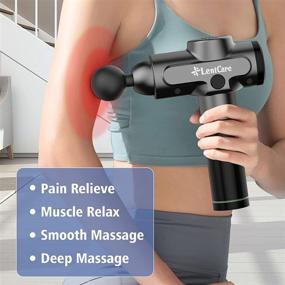 img 3 attached to 🔥 Prideal Massage Gun: Powerful Deep Tissue Percussion Muscle Massager for Effective Pain Relief - Handheld Electric Body Massager with Super Quiet Brushless Motor, Black