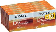 📼 sony dvc60prl mini dv tape 60min premium data cartridge - pack of 10 логотип